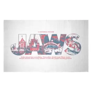 Image of Decorsome x Jaws Text Illustration Woven Rug - Small