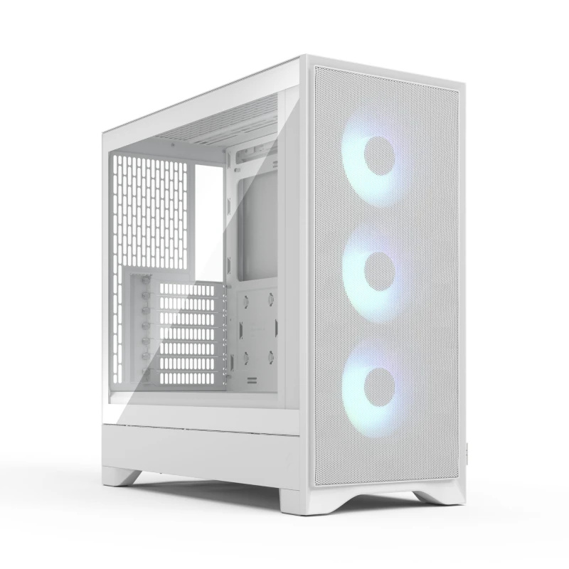 Image of Fractal Design Pop 2 Air RGB Tempered Glass Mid Tower PC Case - White FD-C-POA2A-04