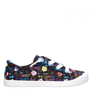 Image of Skechers Bingo Chews Junior Girls Trainers - Black