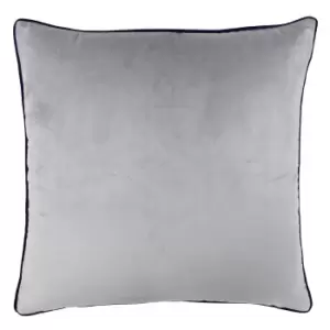 Image of Riva Home Meridian Cushion Cover (55 x 55cm) (Silver/Navy)
