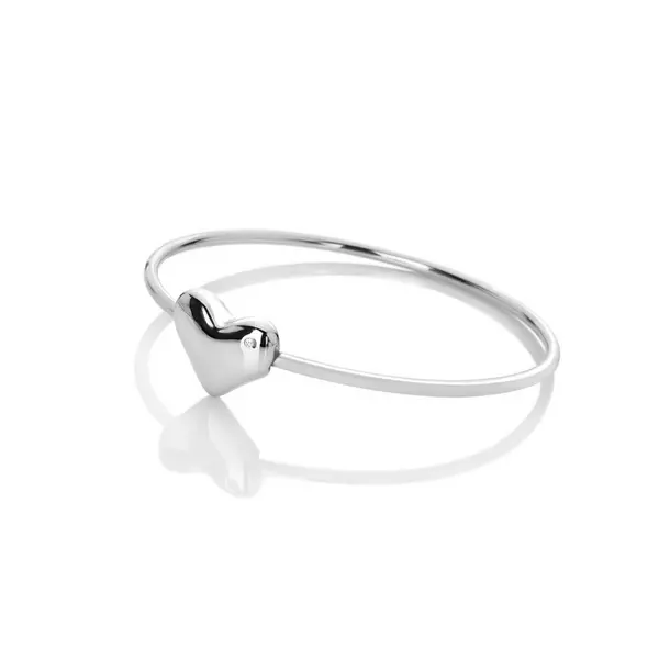 Image of Hot Diamonds Sterling Silver Desire Bangle DC185