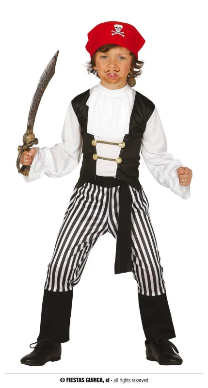 Image of Fiestas Guirca Fancy Dress Buccaneer 3 4 Years, Black CLG-FG77313