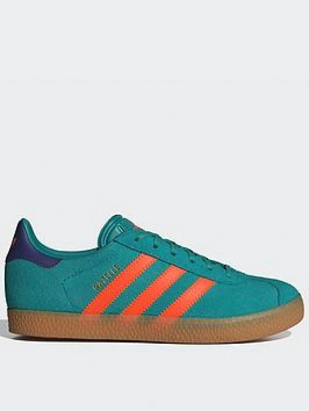 Image of adidas Turquoise Gazelle Girls Youth Trainers Turquoise UK 5 (EU 38)