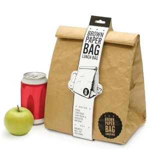 Image of Brown Paper Lunch Bag Retro