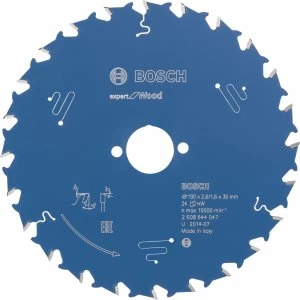 Image of Bosch Expert Wood Cutting Saw Blade 190mm 24T 30mm