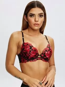 Image of Ann Summers Bras The Hero Plunge Bra - Black, Size 32A, Women