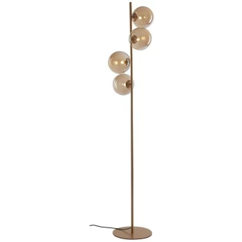 Image of Fan Europe Lighting - Fan Europe HONEY 4 Light Multi Arm Floor Lamp Brass 34.5x160cm