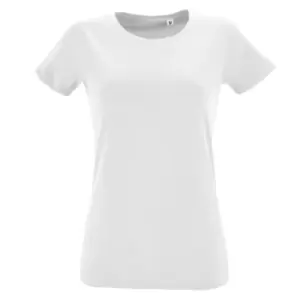 Image of SOLS Womens/Ladies Regent Fit Short Sleeve T-Shirt (XXL) (White)
