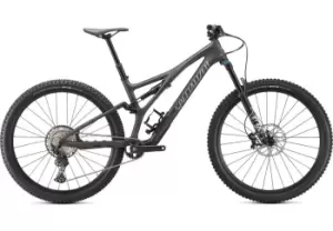 Image of 2021 Specialized Stumpjumper Comp full suspension Mountain Bike in Satin Smoke Cool Grey and Carbon