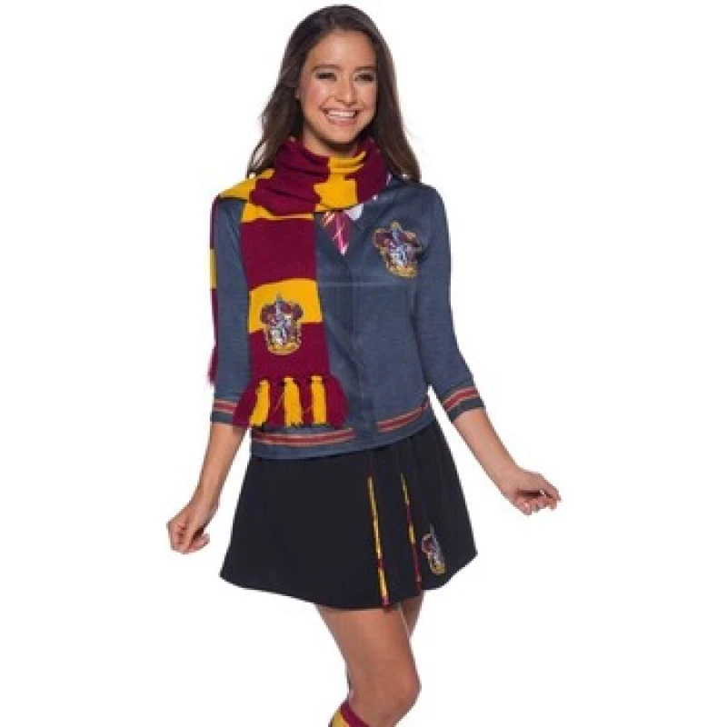 Image of Harry Potter Deluxe Gryffindor Scarf Dark Red unisex