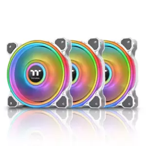 Image of Thermaltake Riing Quad 140mm White ARGB Fan 3 Pack