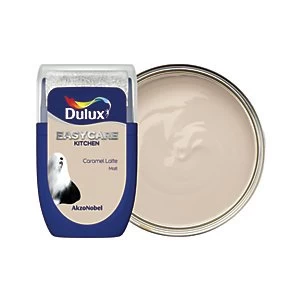 Image of Dulux Easycare Kitchen Caramel Latte Matt Emulsion Paint 30ml