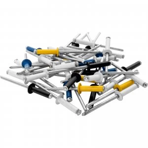 Image of Rapid Coloured Automotive Rivets 4.8mm 16mm Pack of 32