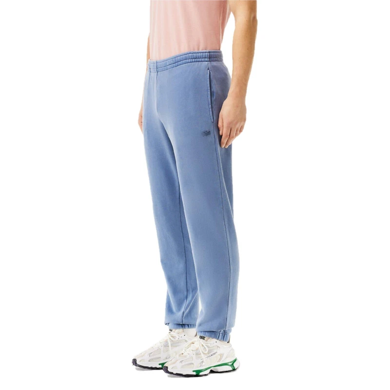 Image of Lacoste Mens Closed Cuff Fleece Tapered Joggers Eco Stonewash male XS