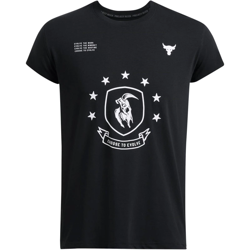 Image of Under Armour Mens Evolve Short-Sleeve Performance Gym Top Black male M