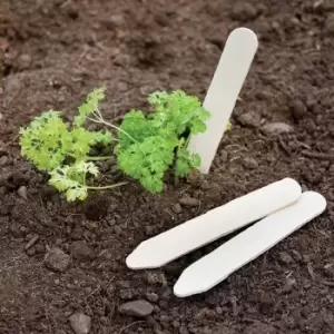 Image of Pack of 25 Wooden Plant Labels - 13cm