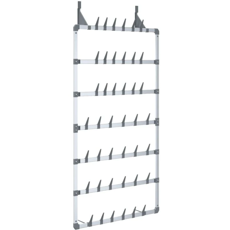 Image of VIDAXL Hanging Shoe Rack Silver 66x13x139cm Vidaxl 8720287018483