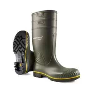 Image of Dunlop - ACIFORT HEAVY DUTY Safety Wellington Boot GREEN sz 13 - Green - Green