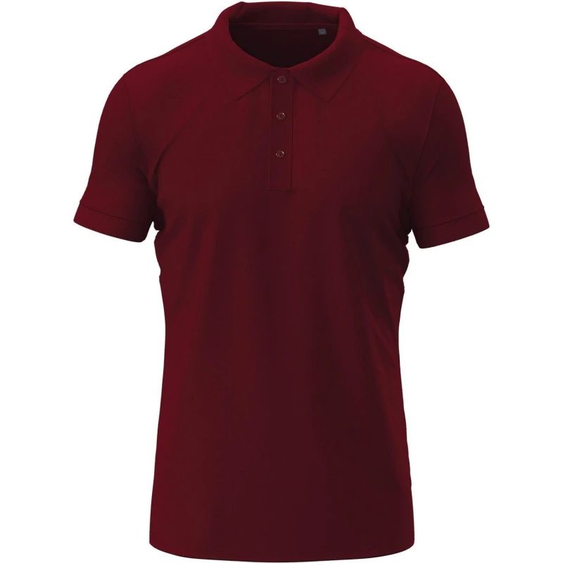 Image of Stedman Stedman Men Stretch Polo Shirt in Brown Size: Small Brown S Male 5063703705998