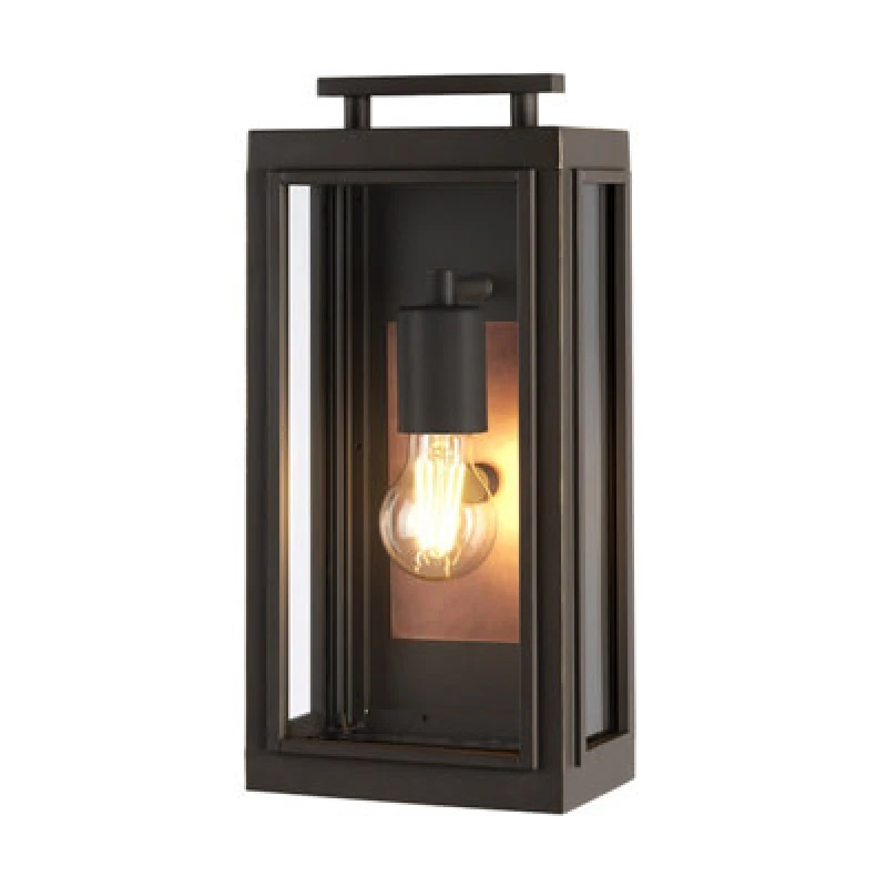 Image of Hinkley Sutcliffe Outdoor 1 Light Wall Lantern Oil Rubbed Bronze IP44