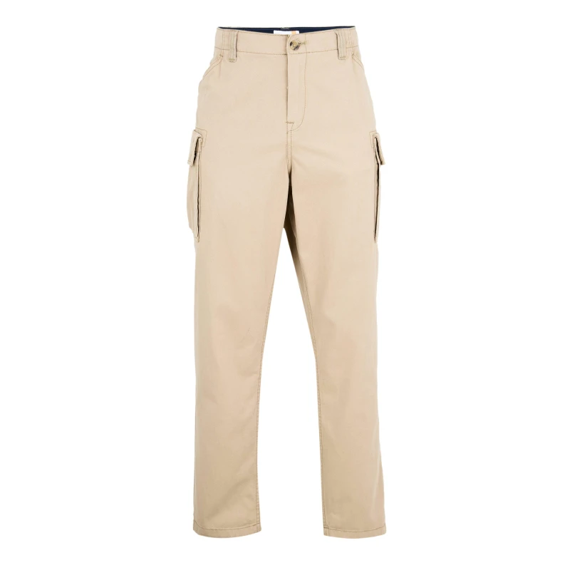Image of Timberland Mens Twill Cargo Trousers Lemon Pepper male 30