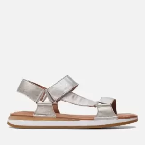 Image of Clarks Craft Sun Sport Metallic Leather Sandals