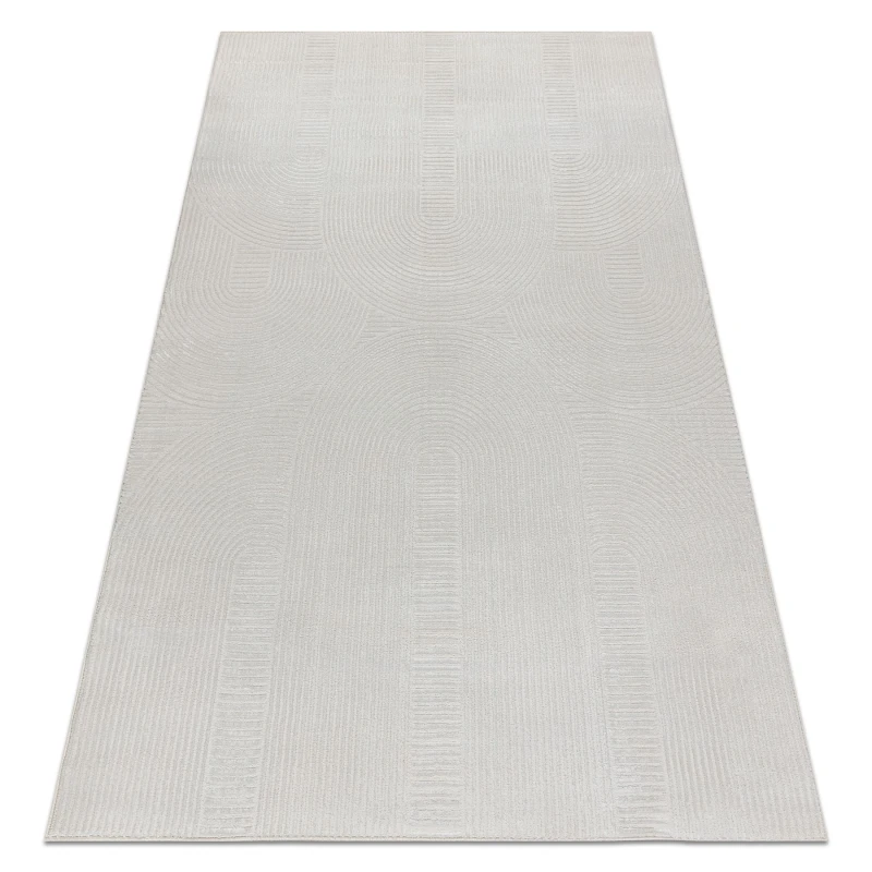 Image of RugsX Carpet Balance 9086 Cream - Geometric, Structural, Glamour 80X150 Cm
