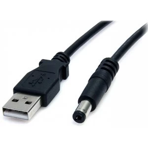 Image of StarTech 0.9m USB to Type M Barrel 5V DC Power Cable