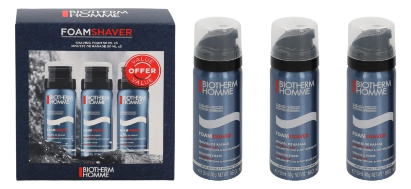 Image of Biotherm Homme Foamshaver Mini Trio 3 x 50ml