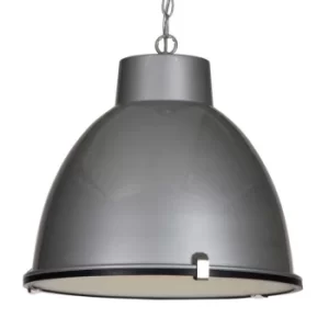 Image of Hangar Dome Pendant Ceiling Lights Silver
