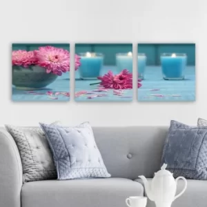 Image of P496972 Multicolor Decorative Canvas Painting (3 Pieces)