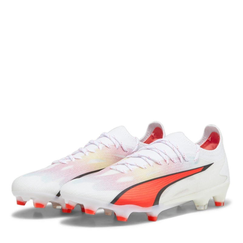 Image of Puma Ultra Ultimates.1 Womens Firm Ground Football Boots - White White 3
