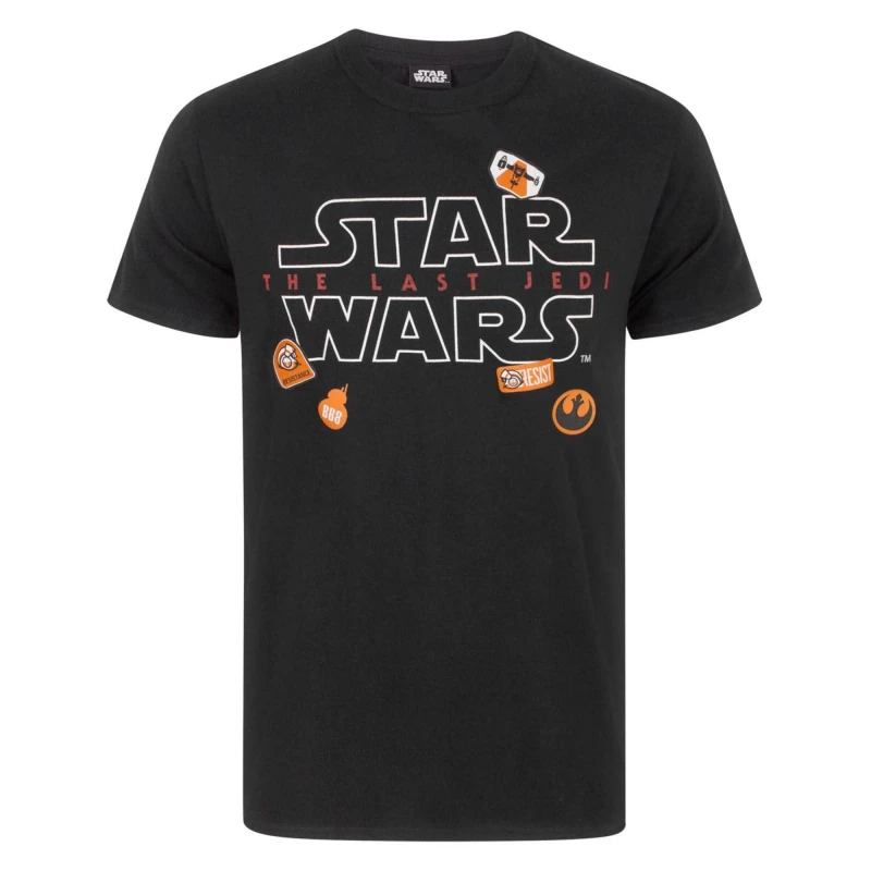 Image of Star Wars Star Wars Men Short Sleeved T-Shirt in Black Size: X-Large Black XL Male 5060534612679