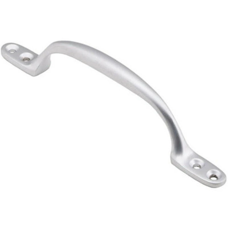 Image of Loops Sash Window Bow Shaped Lift Handle 158 x 12mm 30mm Proj Satin Chrome Multi unisex