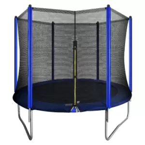 Image of Dellonda 8ft Heavy-Duty Outdoor Trampoline with Safety Enclosure Net DL67