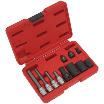 Image of Sealey 11 Piece Combination Drive Brake Caliper Socket Set Combination