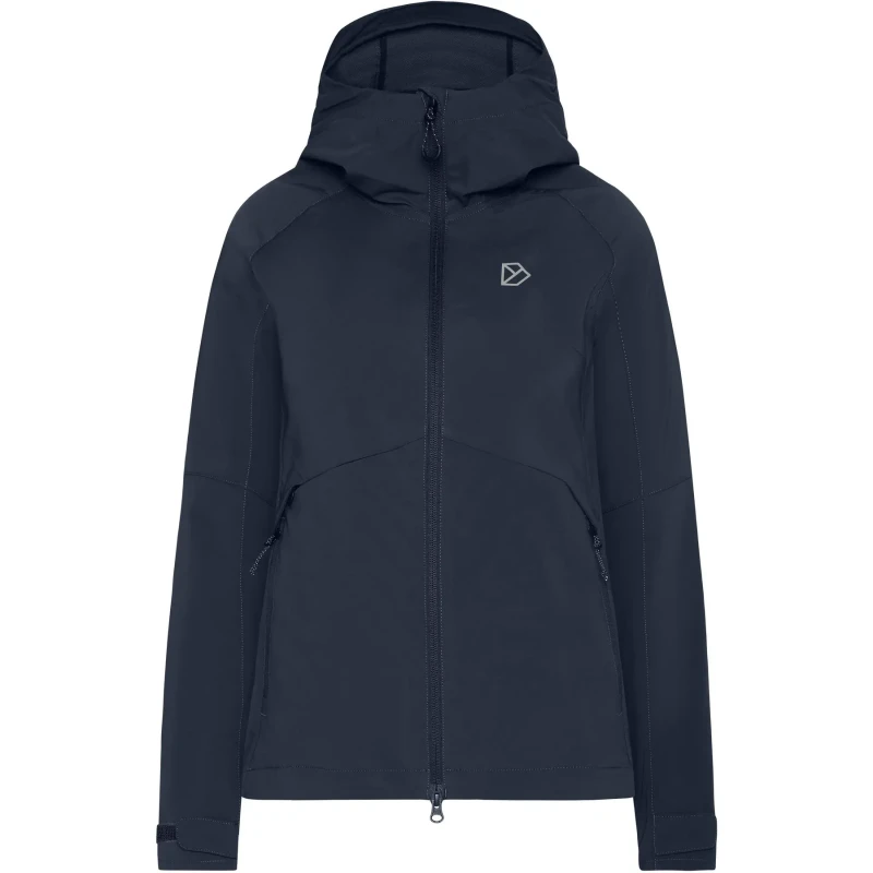 Image of Womens hooded jacket Didriksons Petra 5 Bleu Female 42
