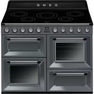 Image of Smeg Victoria TR4110IGR2 110cm Electric Range Cooker with Induction Hob - Slate Grey - A/A Rated