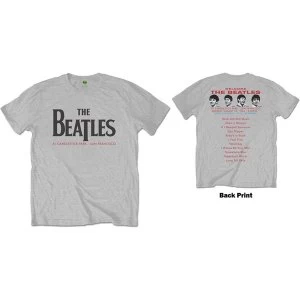 Image of The Beatles - Candlestick Park Mens Large T-Shirt - Grey