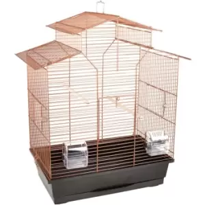 Image of FLAMINGO Bird Cage Numfor 1 Copper 51x30x60 cm