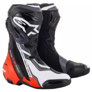 Image of Alpinestars Supertech R 2021 Black Red Fluo White Gray 46