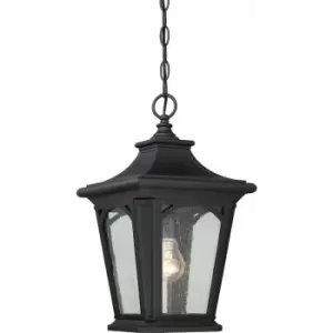 Image of Outdoor IP44 1 Bulb Chain Lantern Mystic Black LED E27 60W