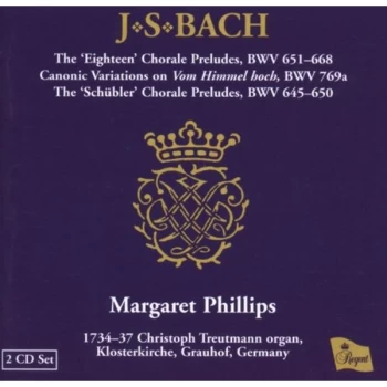 Image of Johann Sebastian Bach - Eighteen Chorale Preludes, The (Phillips) CD