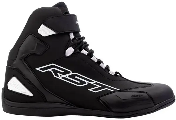 Image of RST Sabre Moto Shoe Mens Ce Boot Black White 47