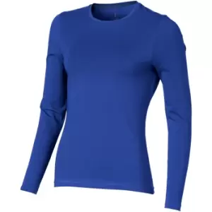 Image of Elevate Womens/Ladies Ponoka Long Sleeve T-Shirt (S) (Blue)