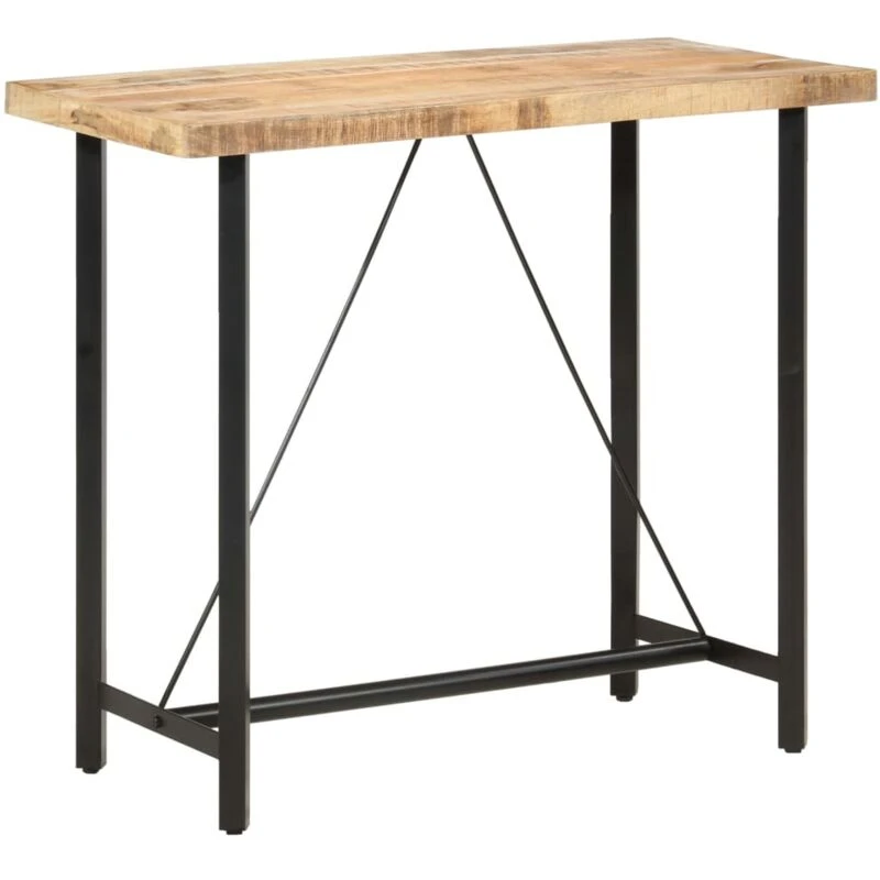 Image of VIDAXL Vidaxl - Bar Table 120x58x107cm Rough Mango Wood 8719883827100