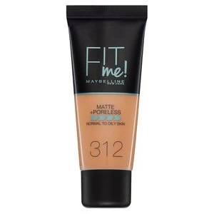 Image of Maybelline Fit Me Matte and Poreless Foundation Golden Nude