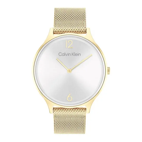 Image of Calvin Klein 25200003 Gold Plated Mesh Bracelet Watch - W4675
