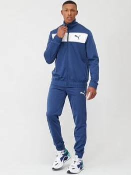 Image of Puma Techstripe Tricot Tracksuit - Dark Denim