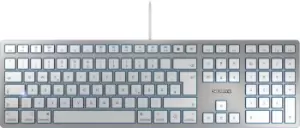 Image of CHERRY KC 6000 SLIM FOR MAC keyboard USB QWERTZ German Silver